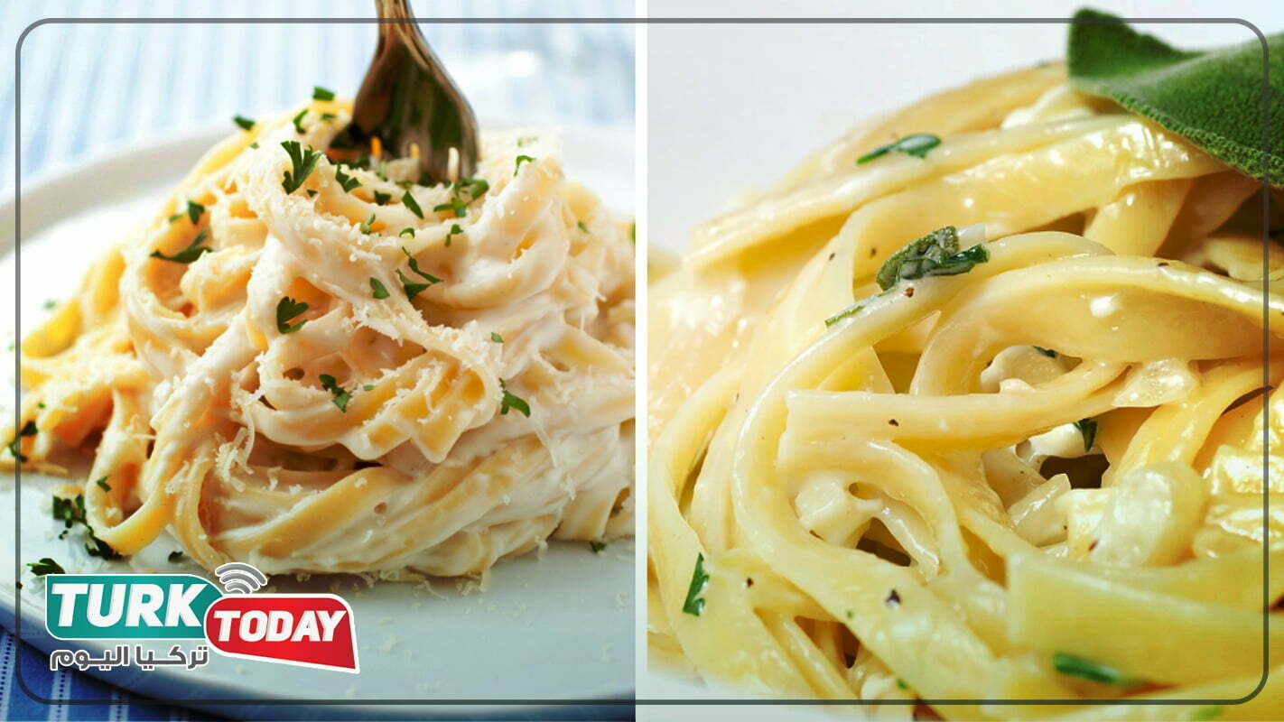 طريقة مكرونة فوتشيني بكريمة الطبخ